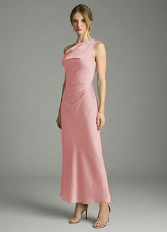 Azazie Emerson At-home Try On Dresses Black Mermaid Off the Shoulder Stretch Satin Dress image4