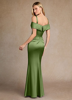 Azazie Laredo vestidos de madre de la novia Vestido de Enebro de Satén Elástico de Sirena con Vestidos sin tirantes image4