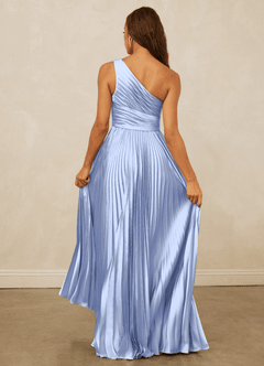 Christian Siriano Bridal for Azazie 1008 Brautjungfernkleider A-Linie One-Shoulder Stretch-Satin Kleid Eis image7
