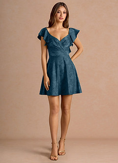 Abito Corto Nero Marino Leilani image6