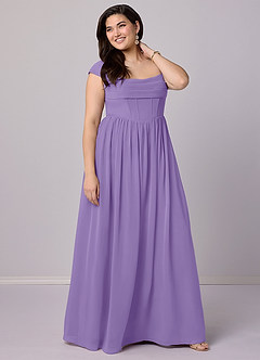 Barbie ♥ Azazie Bridesmaid Dresses Tahiti A-Line Corset Chiffon Dress image11