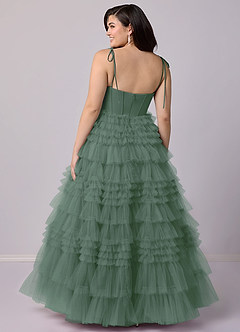 Barbie ♥ Azazie Final Sale Eucalyptus A-Line Sweetheart Neckline Tulle Dress image7