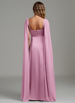 Azazie Niveah Bridesmaid Dresses Candy Pink A-Line Strapless Stretch Satin Convertible Dress image4