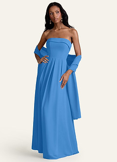 front Azazie Scialle In Chiffon In Colore Abbinato