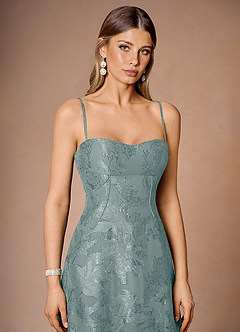 Hollis Powder Blue Lace Back Maxi Dress image6