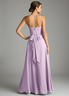 Azazie Tamira Suknie dla druhen Linia A Pofałdowany Szyfon Do ziemi Sukienka image4