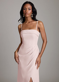 Azazie Aretha Brudepigekjoler En streg Stropløs Chiffon Gulv-længde Kjole image3