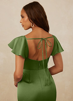Christian Siriano Bridal for Azazie 1005 Bridesmaid Dresses Juniper Sheath Sweetheart Neckline Stretch Satin Dress image3