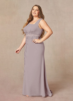 Azazie Juliane Mother of the Bride Dresses Vintage Mauve Mermaid Sequins Lace Dress image8