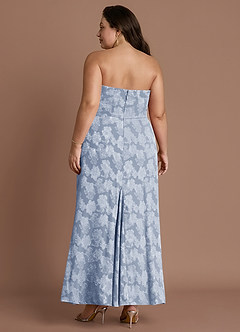 Vestido Azul Pálido Largo Ezrena image8