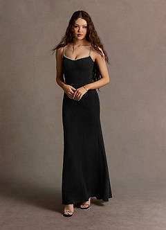 Lucy Black Rhinestone Maxi Dress image3