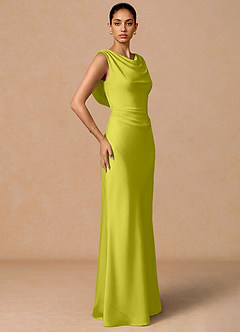 Robe Maxi Vert Citron Evarine image3