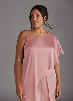 Azazie Hagretta 신부의 어머니 드레스 점프수트/팬츠수트 스트레치 새틴 image12