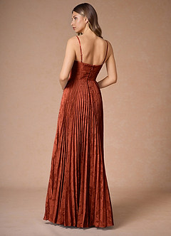 Kleid Akiko Kastanienbraun image2