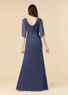 Azazie Magdalene Mother of the Bride Dresses Stormy Sheath Sequins Mesh Dress image4