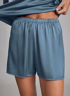 front Satin Bow Tank and Shorts Pajama Set