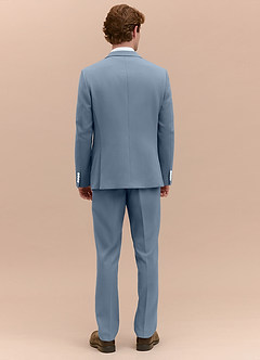 front James Dusty Blue Structured Stretch Suit