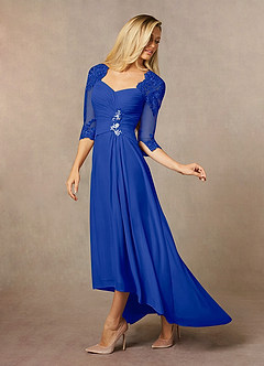 Azazie Anne Mother of the Bride Dresses Royal Blue Sheath Sweetheart Sequins Lace Dress image7