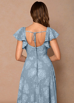 Talia Powder Blue Midi Dress image5