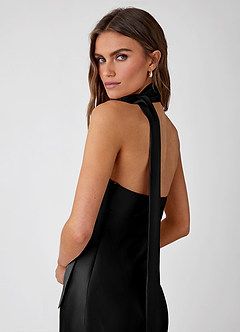 Serendipity Black 100% Washable Silk Maxi Dress image5