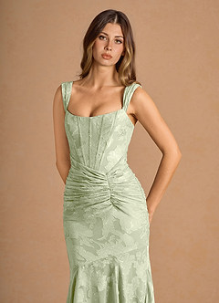 Tiana Light Green Maxi Dress image5
