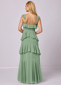 Barbie ♥ Azazie Bridesmaid Dresses Matcha A-Line Sweetheart Neckline Chiffon Dress image5