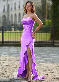 Cerys Purple Corsat Prom Dress image5