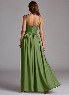 Azazie Calianna Bridesmaid Dresses Juniper A-Line Off the Shoulder Stretch Satin Convertible Dress image4