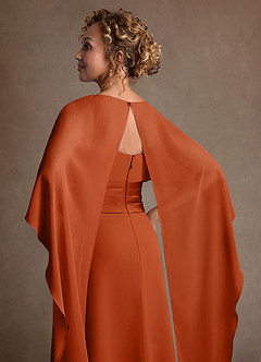 Azazie Marilla Suknie dla Matki Panny Młodej Linia A Pofałdowany Szyfon Długość podłogi Sukienka image7