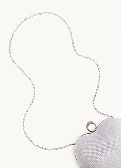 front Shimmering Heart Clutch