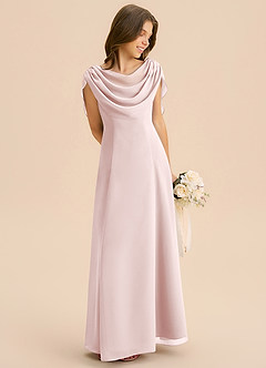 Azazie Lambie Junior Klä av A-Line i Chiffong Plisserad image5