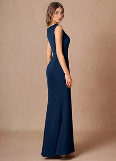 Elara 해군 맥시 드레스 image7