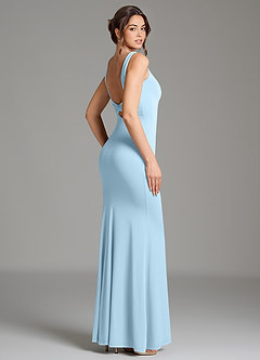 Azazie Gwen Bridesmaid Dresses Sky Blue Mermaid Pleated Premium Stretch Jersey Dress image5