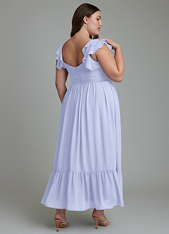 Azazie Anaya Brautjungfernkleider A-Linie Herzausschnitt Chiffon Kleid Lavendel image13