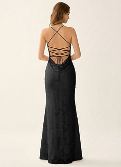 Natasha Black Jacquard Corset Mermaid Summer Dress image2
