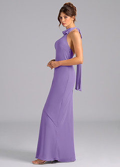 Azazie Velli Bridesmaid Dresses Tahiti Mermaid Bow Chiffon Dress image5