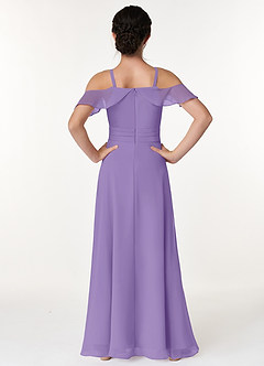 Azazie Dakota Junior Tahiti A-Line Off the Shoulder Chiffon Dress image2
