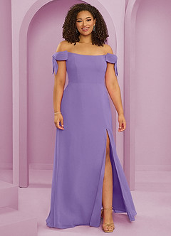 Barbie ♥ Azazie Bridesmaid Dresses Tahiti A-Line Off the Shoulder Chiffon Convertible Dress image7