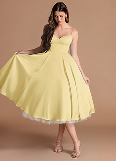 Heiress Lemon Sorbet Midi Dress image6