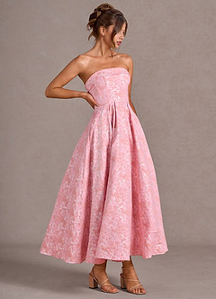 Emberlyn Pink Multi A-line Maxi Dress image4