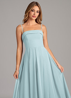 Azazie Lucienne Jurken voor bruidsmeisjes Converteerbaar Jurk van Chiffon met A-Lijn Strapless De Nevel image7