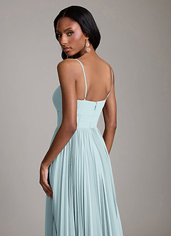 Azazie Akiko Bridesmaid Dresses Mist A-Line Sweetheart Neckline Chiffon Dress image6