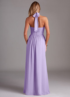 Azazie Avary Bridesmaid Dresses Lilac A-Line Pleated Chiffon Dress image8
