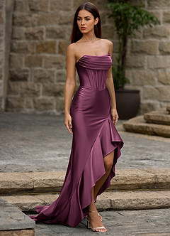 Siren Ankara Red Mermaid Prom Dress image7