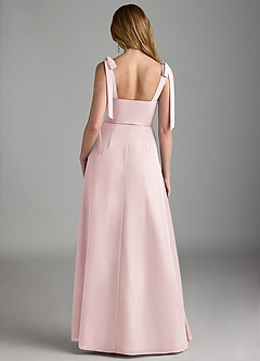 Azazie Lizet Bridesmaid Dresses Blushing Pink A-Line Sweetheart Neckline Chiffon Dress image2