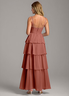 Azazie Alanna Bridesmaid Dresses Auburn A-Line Sweetheart Neckline Chiffon Dress image7