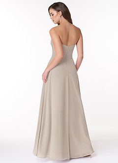 Azazie Arabella Allure Bridesmaid Dresses Frost A-Line Sweetheart Neckline Chiffon Convertible Dress image2
