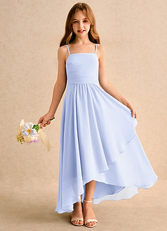 Azazie Twilight Dance Girls Formal Blumenmädchenkleider A-Linie Plissee Chiffon Kleid Lavendel image1