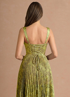 vestido Maxi Musgo Marrom Isonelle image5