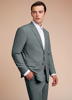 front Miles Gris veste de costume en seersucker